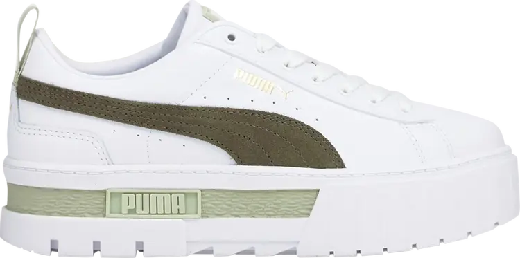 

Кроссовки Puma Wmns Mayze White Dark Green Moss, белый