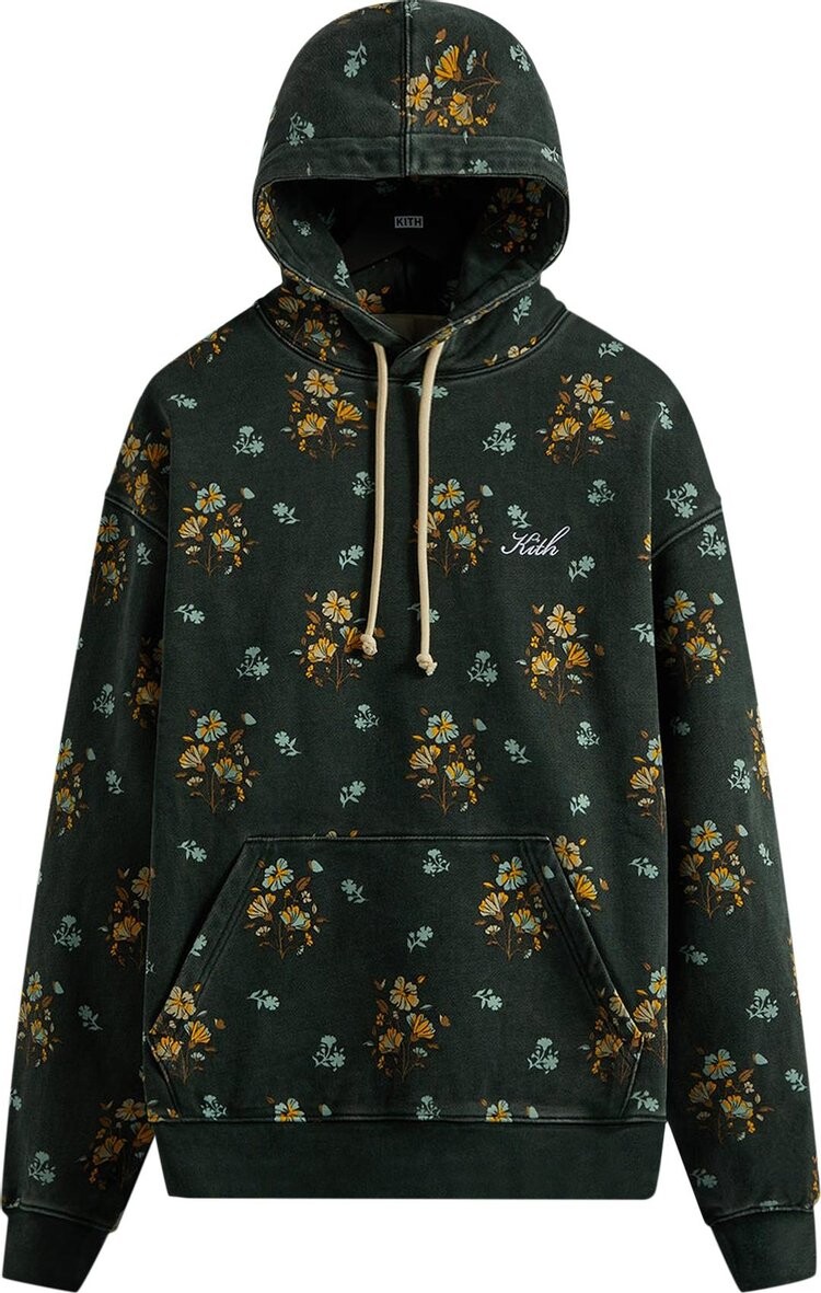 

Худи Kith Begonia Floral Williams III Hoodie 'Stadium', зеленый