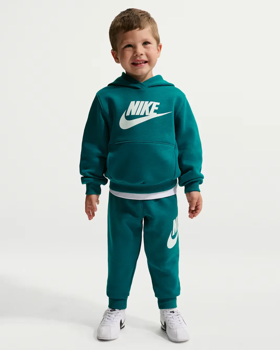 Детский флисовый комплект из двух предметов для малышей Nike, Bright Spruce