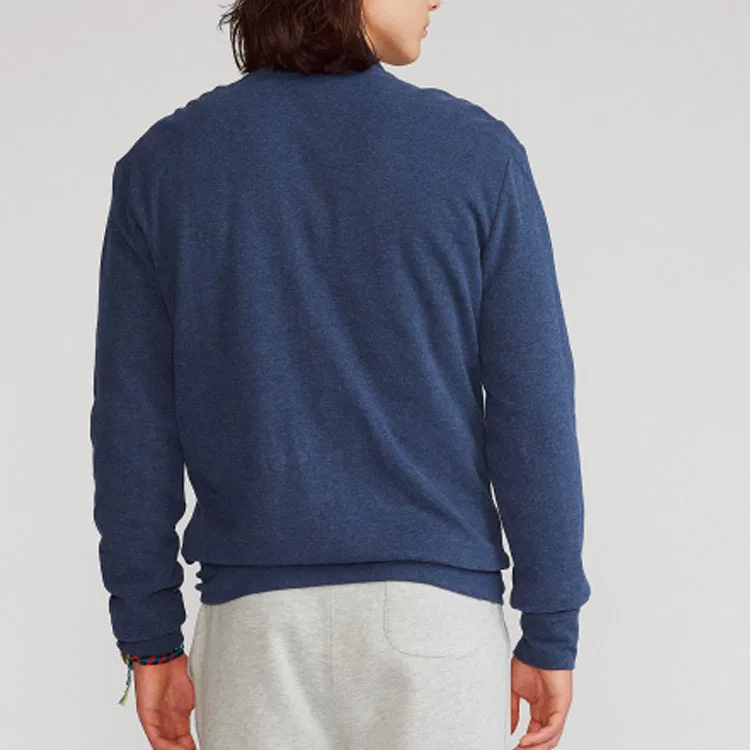 Мужская бейсбольная куртка Polo Ralph Lauren, Marine Blue — фото 4