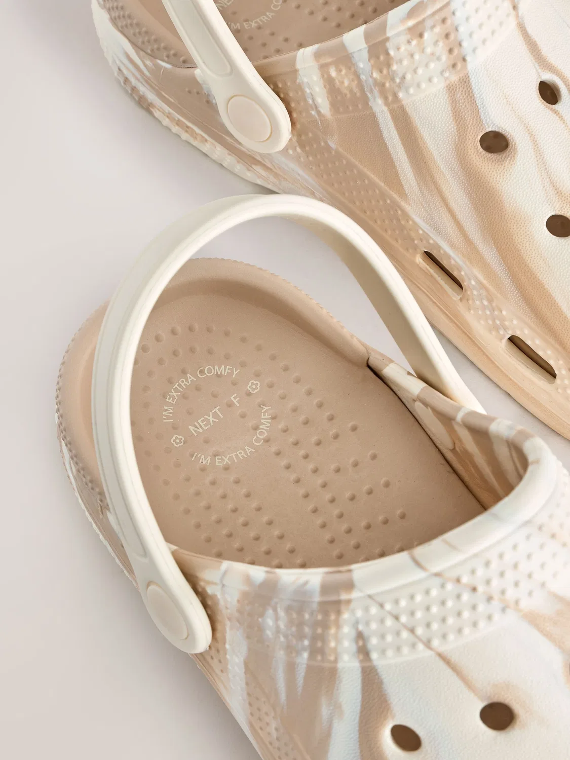Клоги Comfort Clogs, Neutral Marble Next — фото 2