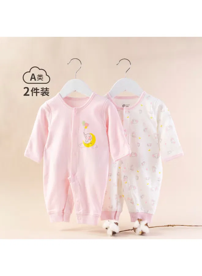Боди-комбинезон хлопковый комплект 2 шт. с кукольным платьем Bornbay, розовый — фото 3
