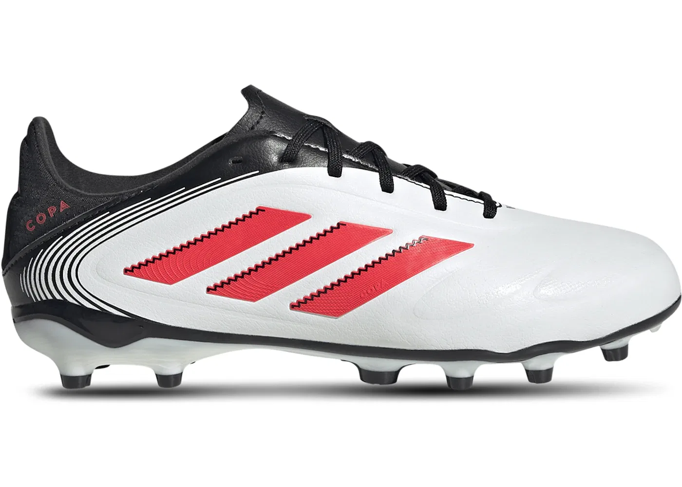 Детские бутсы с длинным рукавом Adidas Copa Pure 3 League FG/MG, Cloud White Lucid Red Core Black