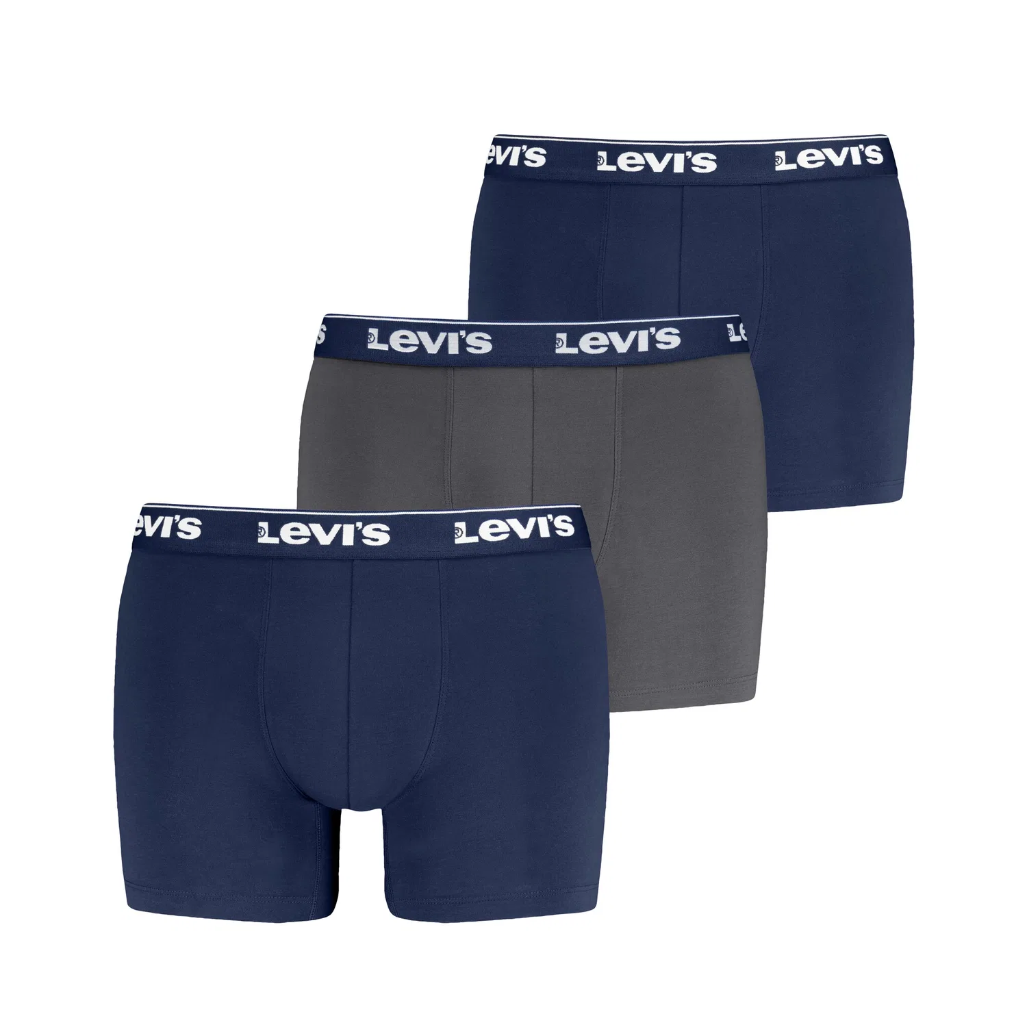 Мужские боксеры с логотипом Levi's, Blue/Grey Combo