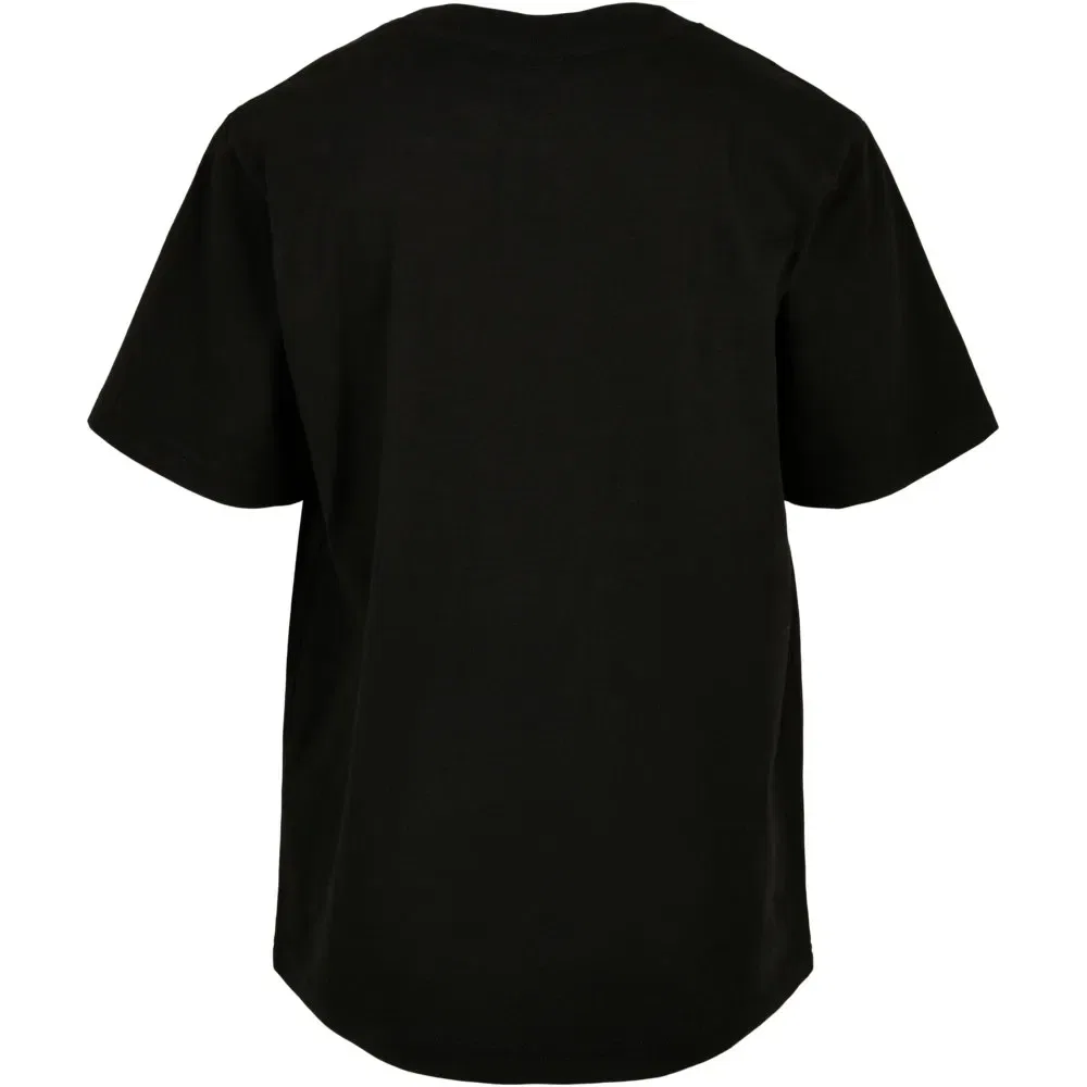 Детская футболка с удлиненным кроем Tall Short Sleeve Urban classics, Black — фото 2