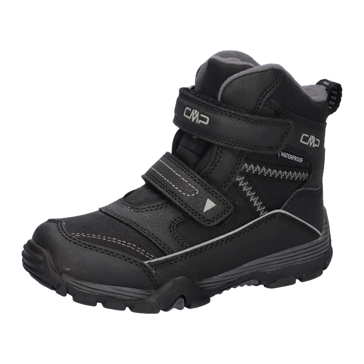 Детские зимние ботинки водонепроницаемые Pyry Snow Boot WP Cmp, Schwarz Grau