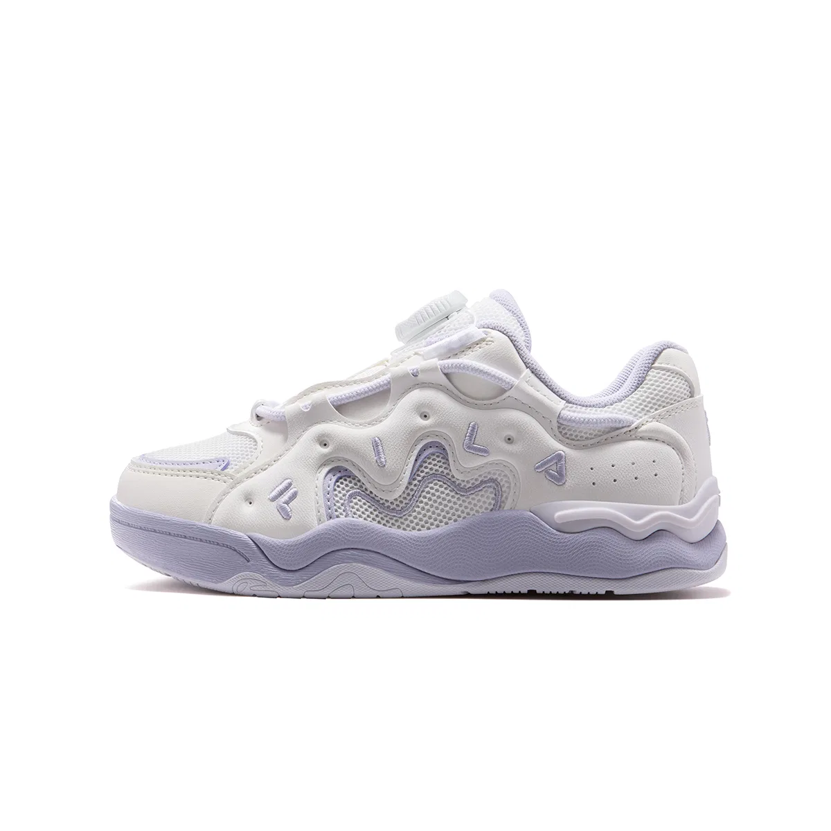 Кроссовки для скейтбординга Heritage FHT FILA KIDS, Snow White/Lavender Blue