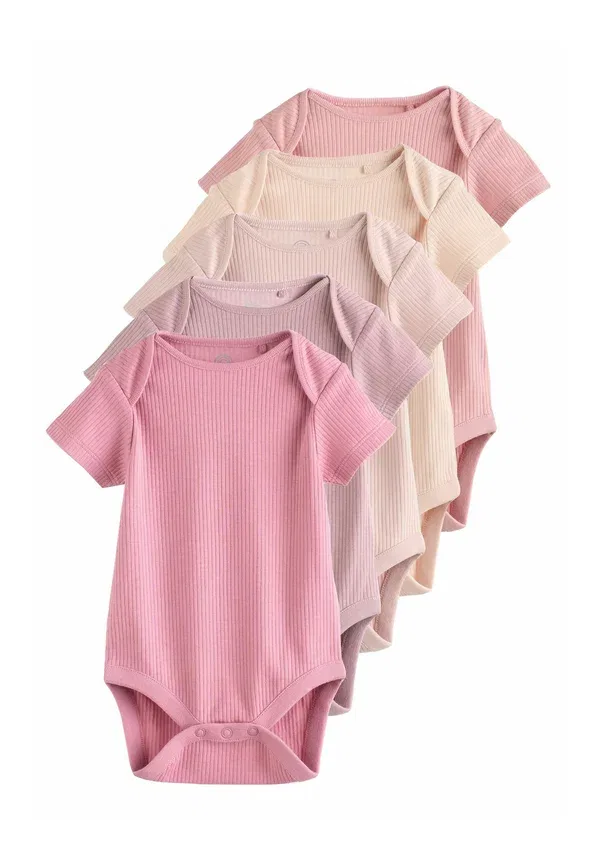 Футболки с коротким рукавом, набор 5 штук, Regular fit - short sleeve 5 pack - body, Next, pink, розовый