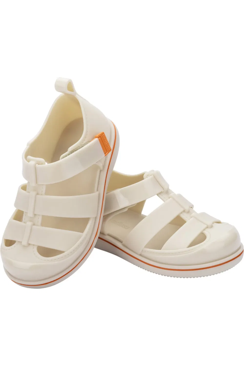 Сандалии детские на липучке Smash Jelly Mini Melissa, бежевый — фото 4