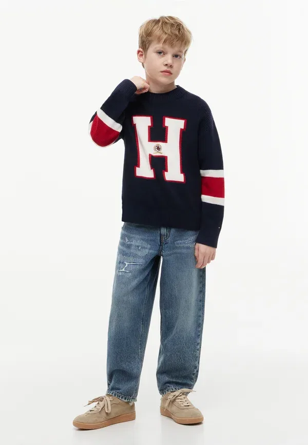 Брюки джинсовые Barrel vintage destruction, Tommy Hilfiger, Dark Blue Denim, темно-синий — фото 2