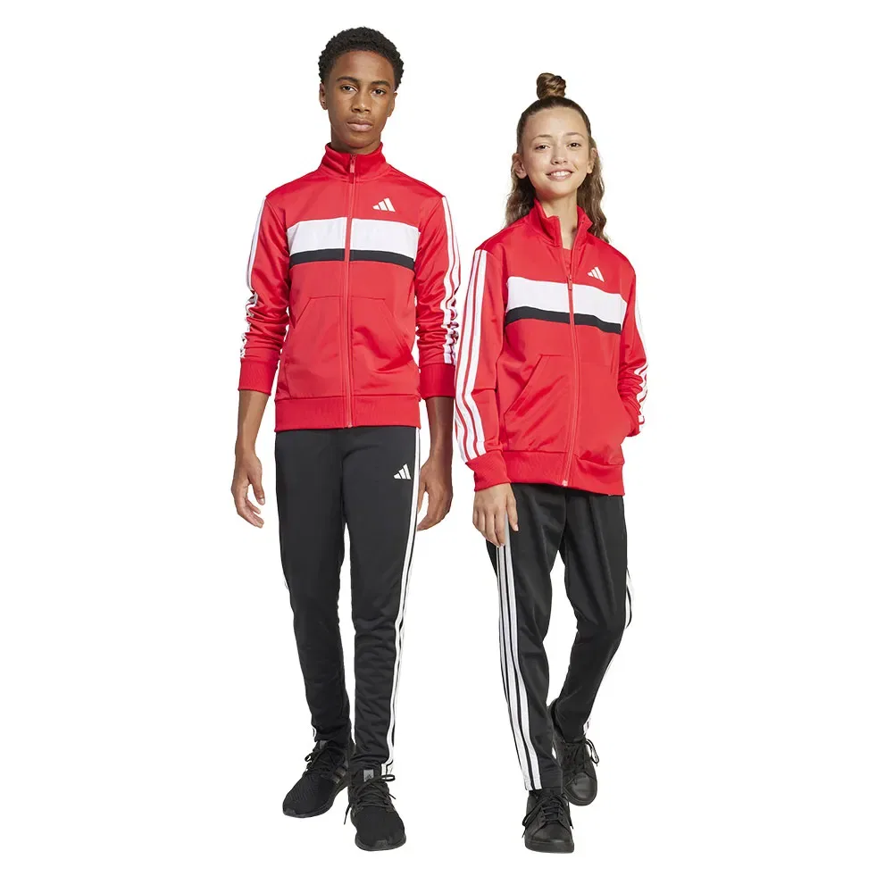 Спортивный костюм Adidas Seasonal Essentials Tiberio 3 Stripes Tricot, красный
