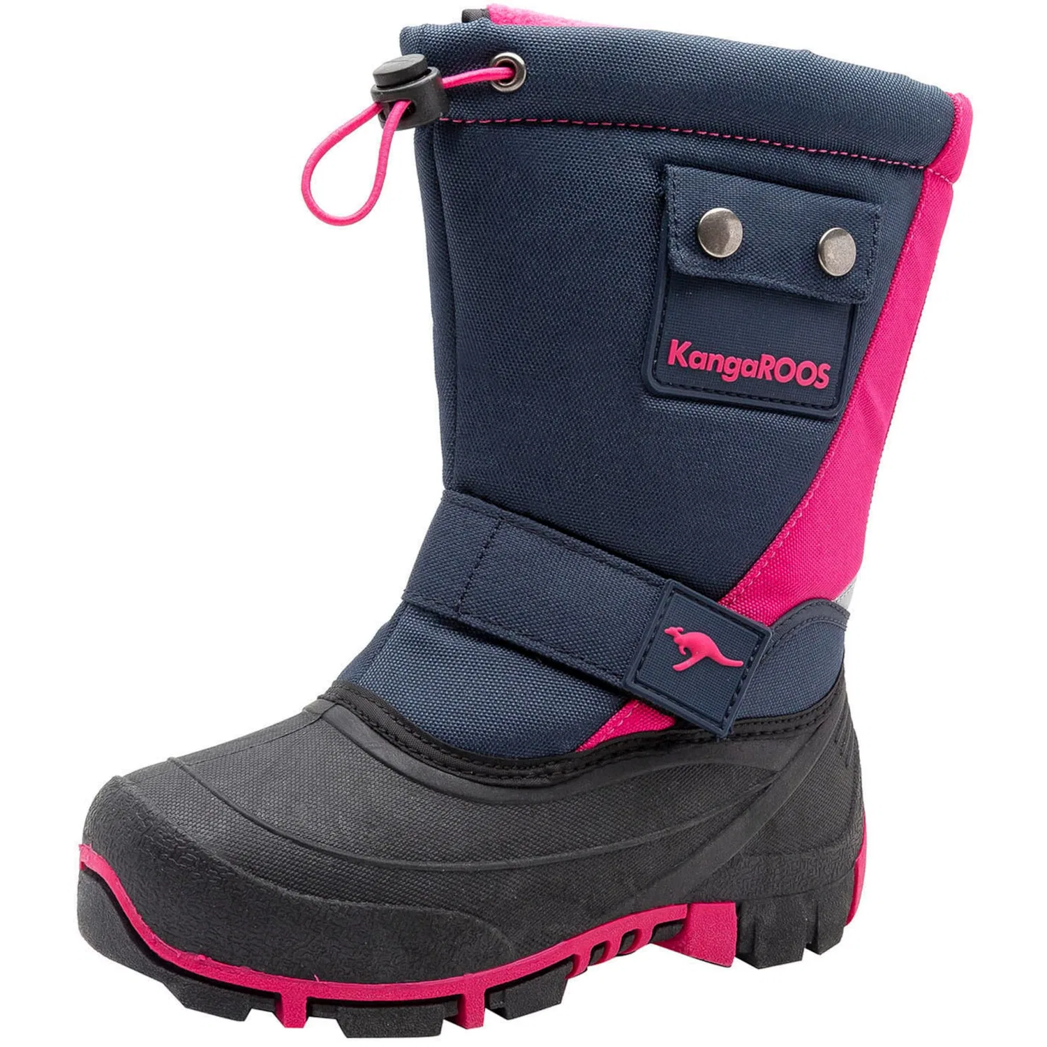 Детские снежные ботинки с утеплением KangaROOS, Navy-Pink