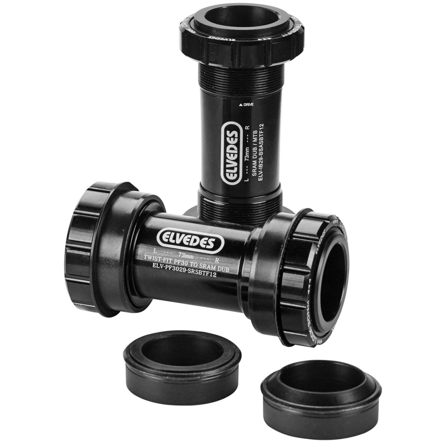 

Корпус каретки Elvedes SRAM DUB BB30 + PF30, черный / черный / черный