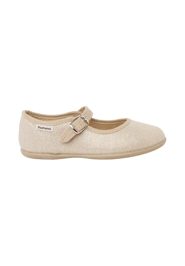 Туфли с пряжкой Merceditas ceremonia brillo hebilla Pisamonas Gold, золотистый