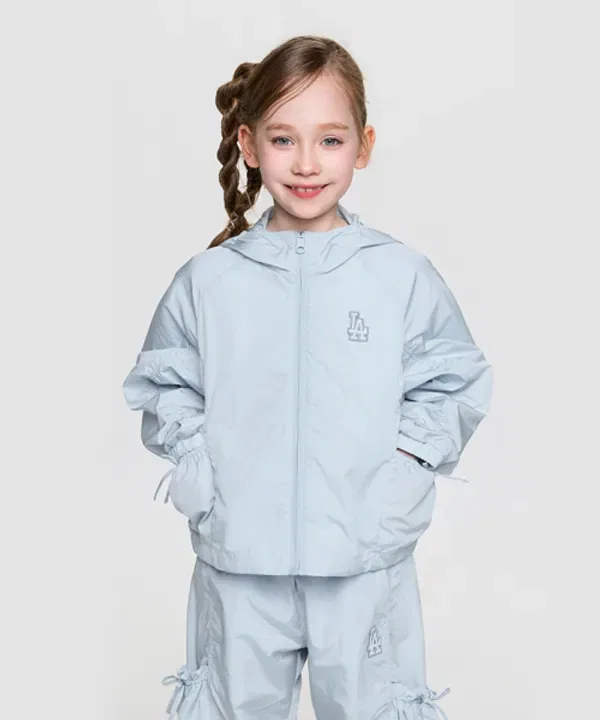 Ветровка с лентой, Street Girls Ribbon Mlb Kids, небесно-голубой