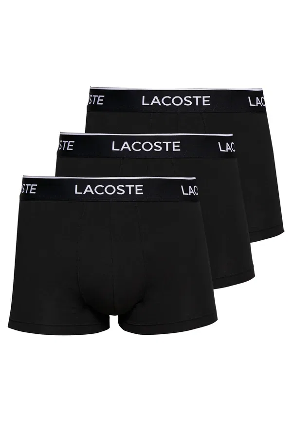 Комплект трусов Lacoste 3 шт, однотонные, черный