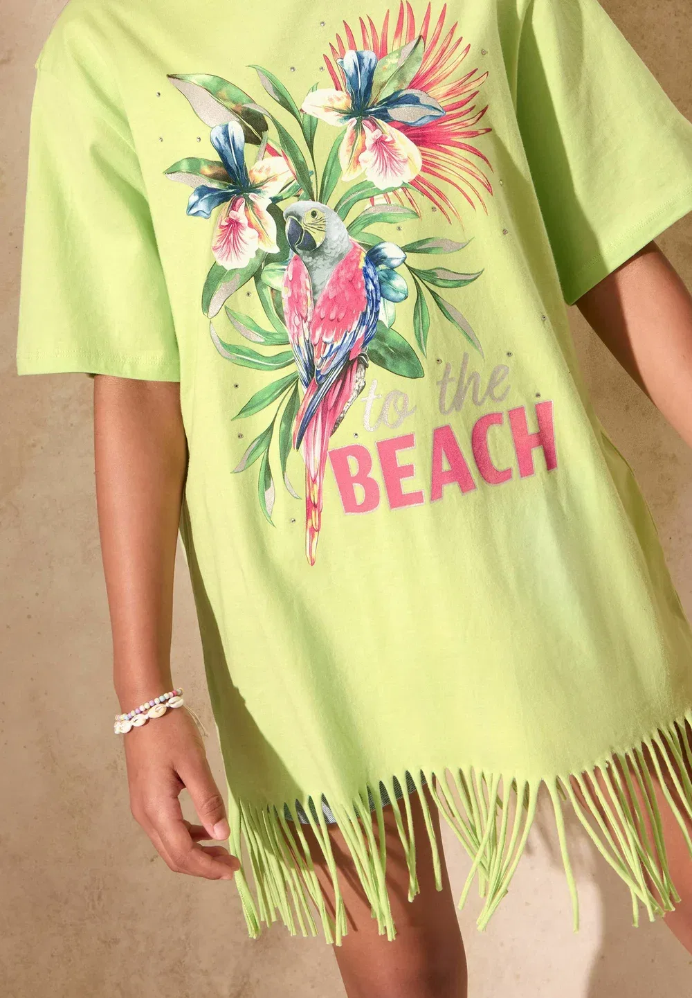 Кафтан-Майка из джерси - платье из джерси Lipsy, Lime Green