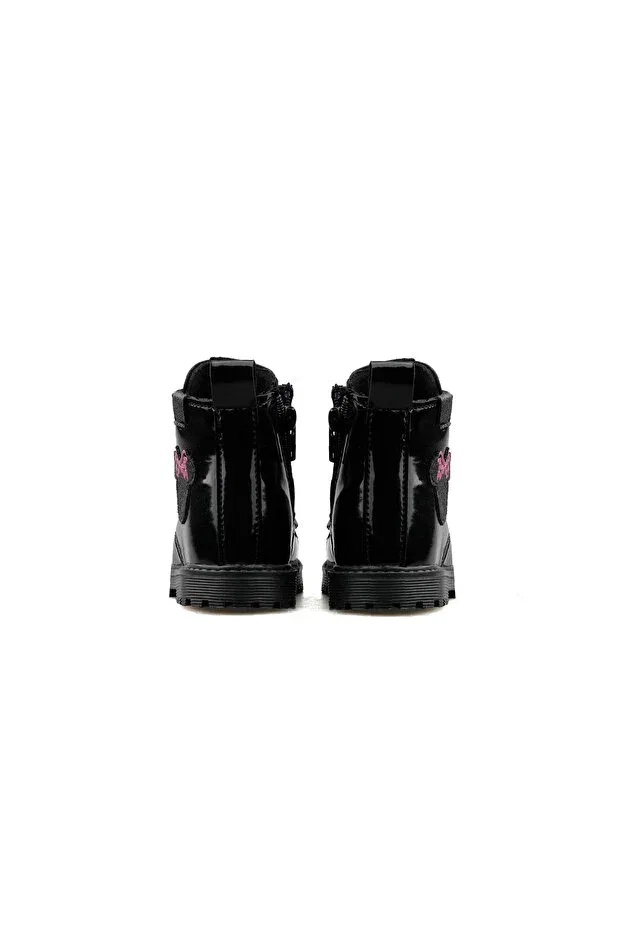 Детские ботинки для девочек с принтом Cold-Proof girls' boots with zipper detail on the side and lace-up winter boots Cool Kids, Brown — фото 4
