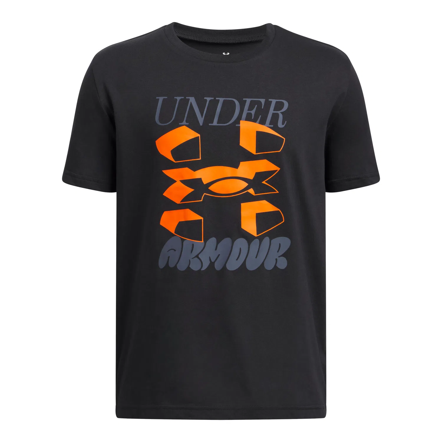 Детская футболка с принтом UA B Split Big Logo Under Armour, Schwarz