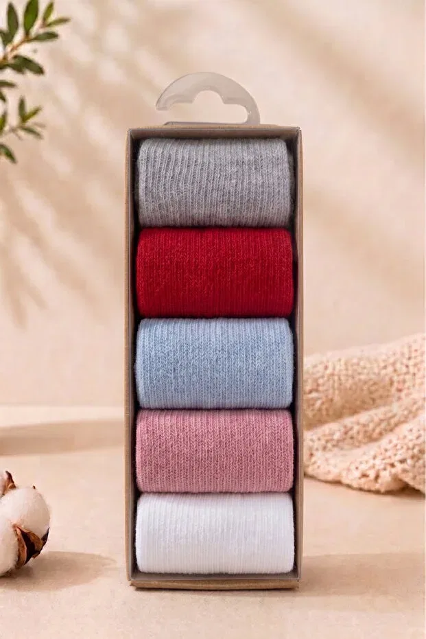 Детские носки хлопковые набор 5 шт Basics Pure Plus, Red
