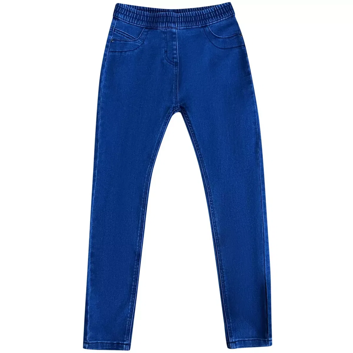 Детские джинсовые леггинсы-джоггеры с принтом Just Love, Medium Denim Woven Solid Jegging