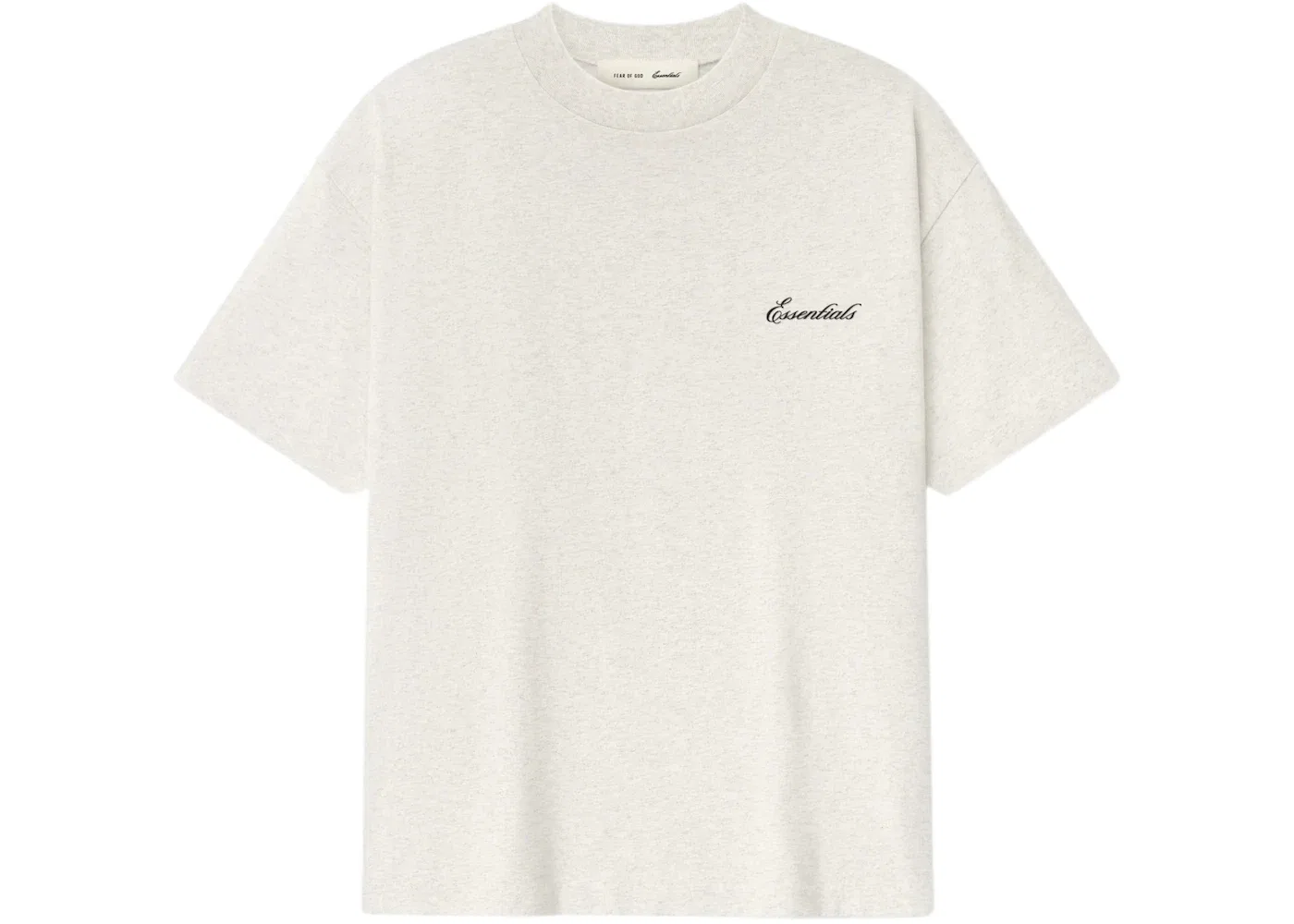 Мужская футболка с длинным рукавом Fear of God Essentials Signature Classic Tee, Oatmeal Heather