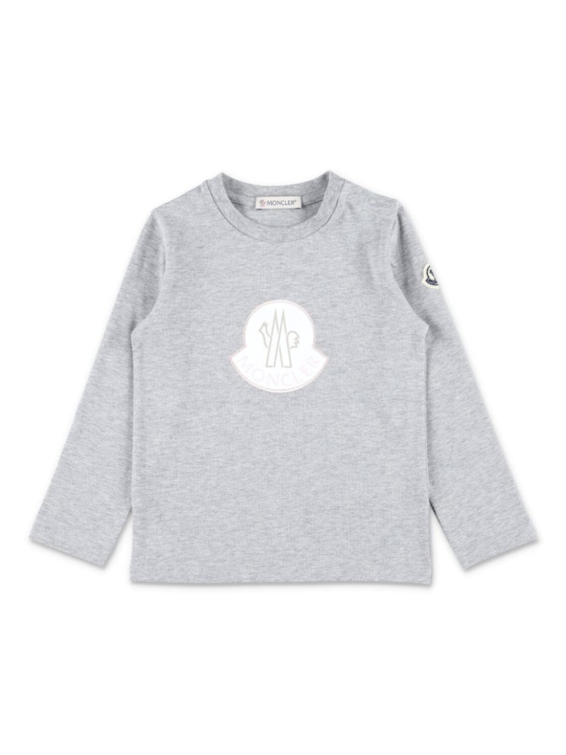 

Moncler Enfant футболка с логотипом, серый