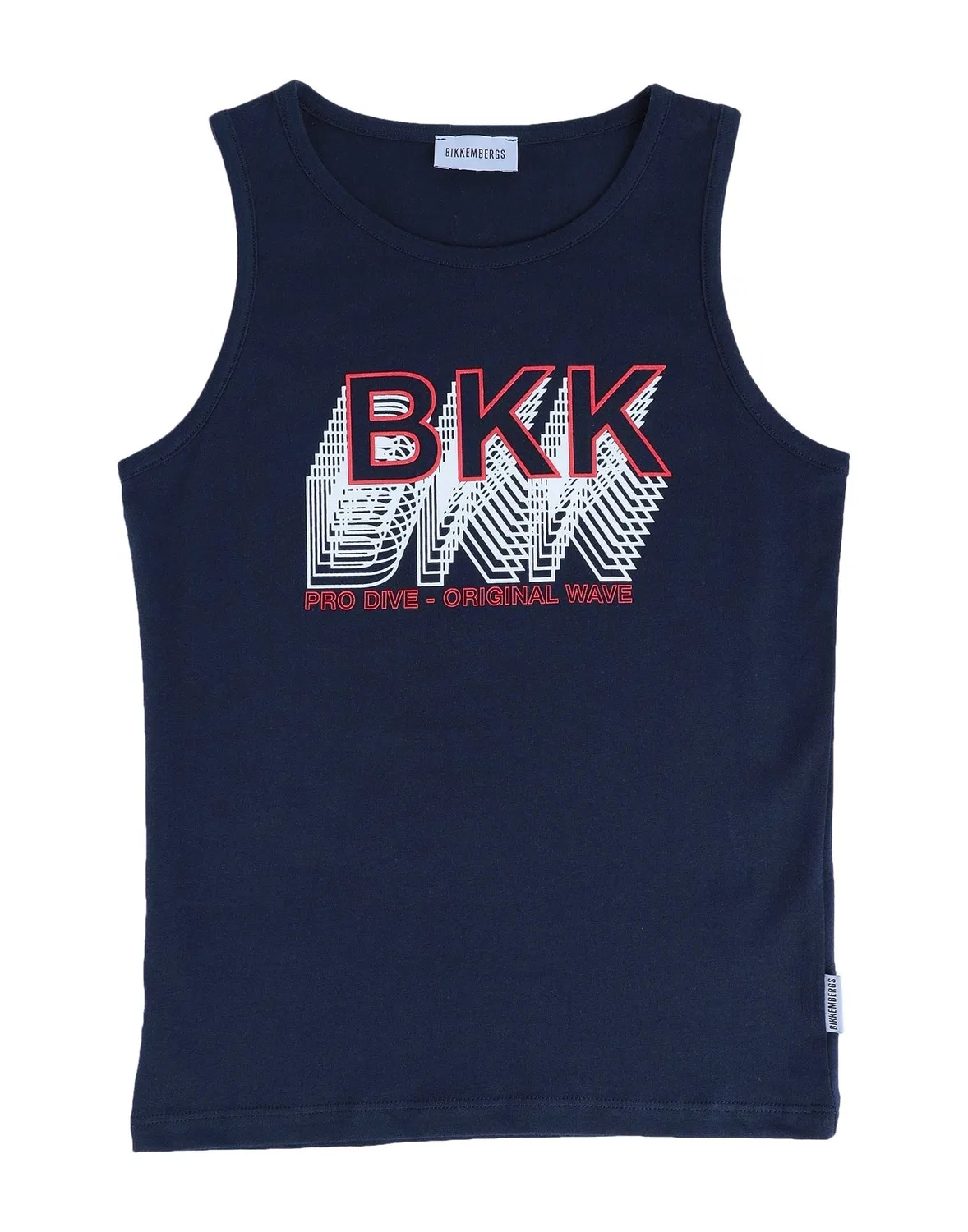 Детское джерси с принтом Bikkembergs, темно‑синий