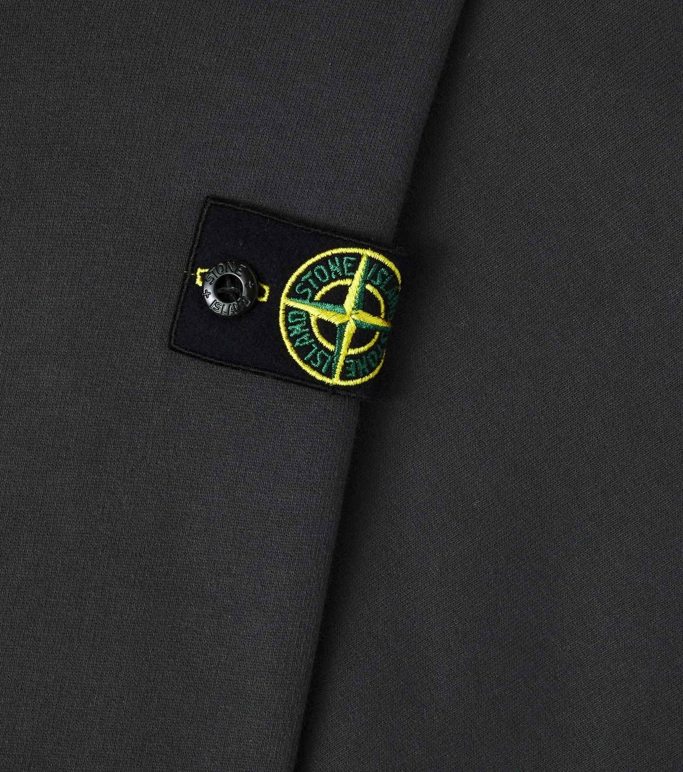 Худи с капюшоном из хлопкового джерси Stone Island Junior, серый — фото 2