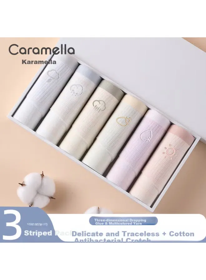 Трусы-слипы хлопковые комплект 3 шт Caramella