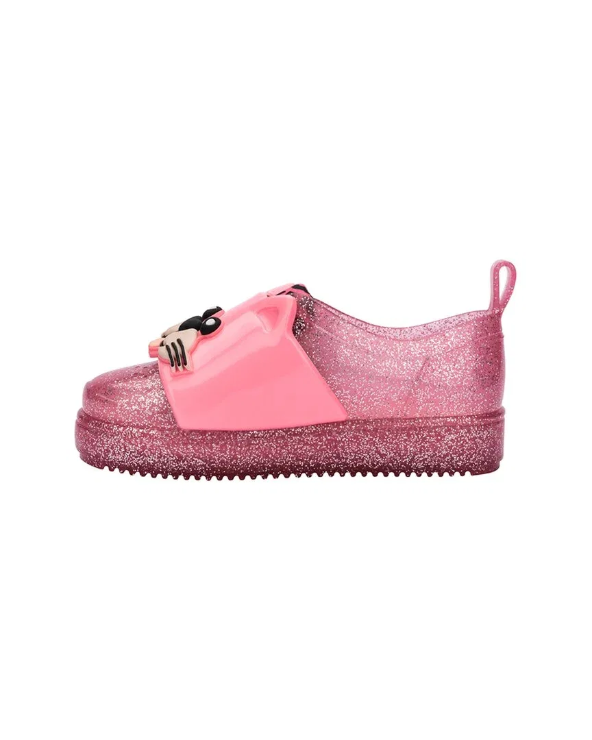 Детские сандалии с аппликацией животных Mini Melissa Jelly Pop Safari BB, розовый — фото 2