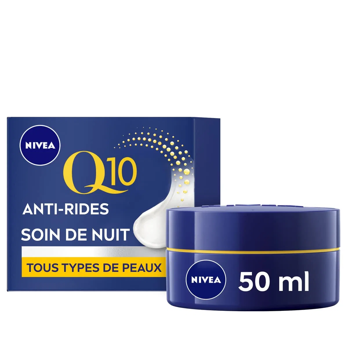 Ночной крем против морщин NIVEA Q10+ 50 мл