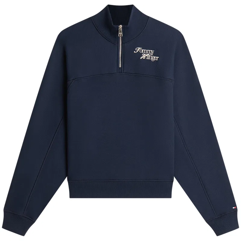 Женский свитшот с принтом Tommy Hilfiger, Navy Blue C1G