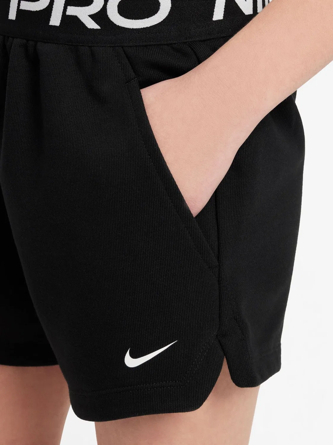 Шорты Nike Pro Dri-FIT Fleece, черные — фото 4