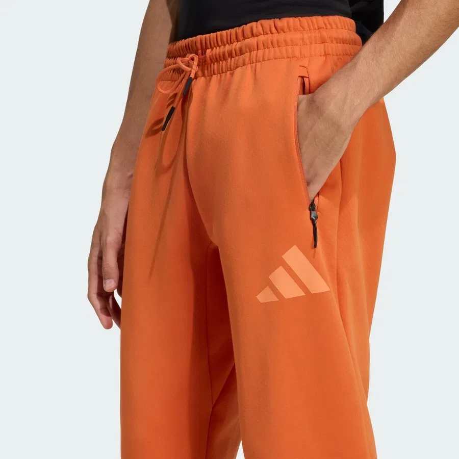 Спортивные штаны с принтом Z.N.E. adidas, Оранжевый — фото 4
