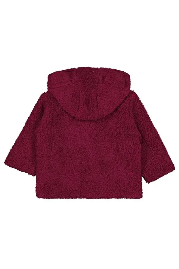 Детское зимнее пальто для девочек с капюшоном Civil Baby, Burgundy — фото 2