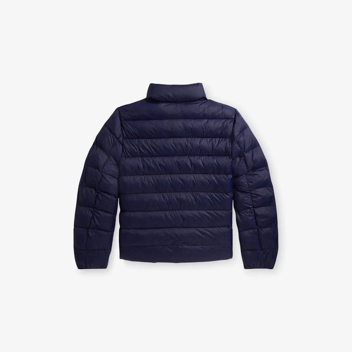 Детская стеганая куртка с вышивкой бренда Polo Ralph Lauren, темно-синий — фото 4