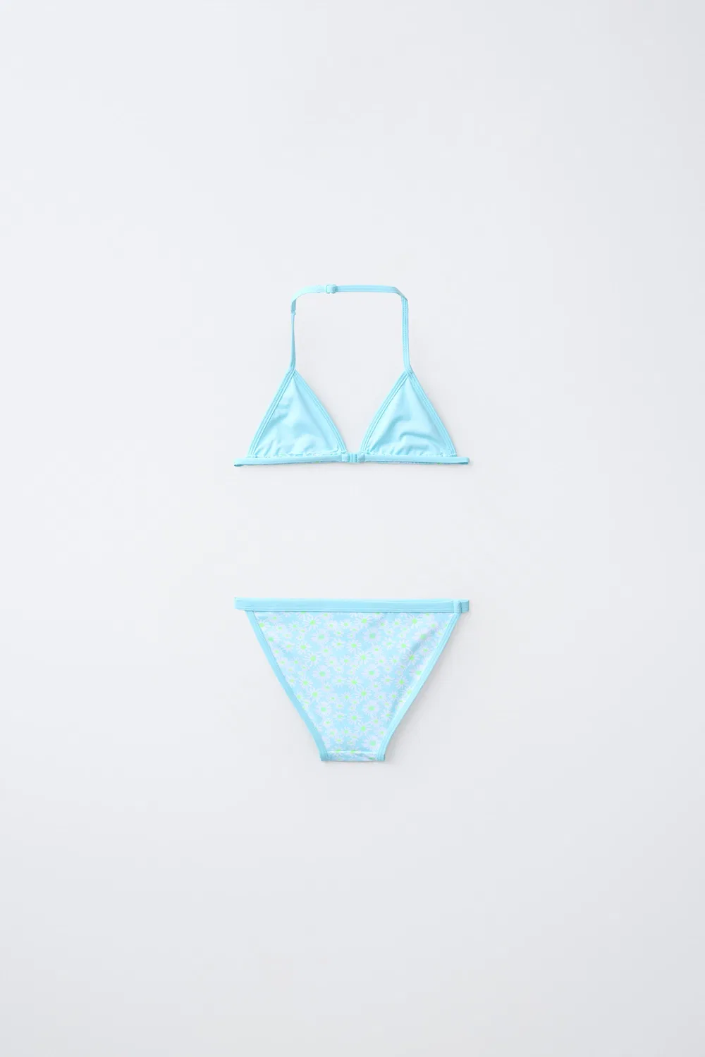 6-14 лет / Бикини с принтом ромашек ZARA, Light Turquoise — фото 2