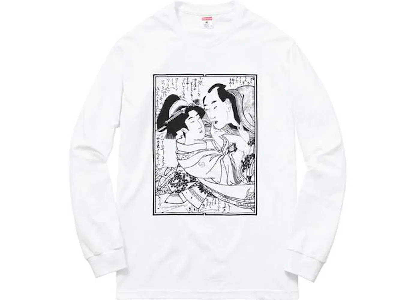 Мужская футболка с принтом Sasquatchfabrix Shunga LS Tee Supreme, White