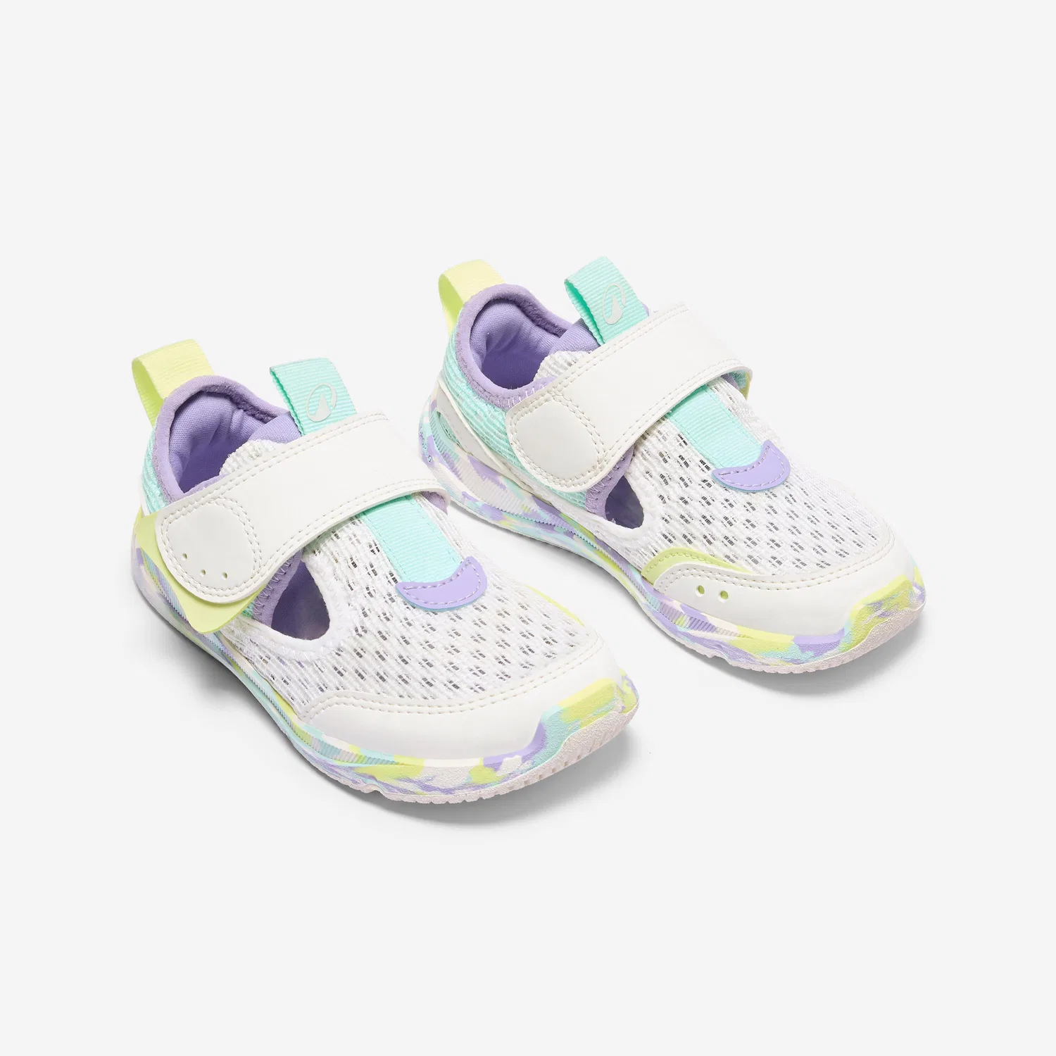 Кроссовки для активного отдыха Stepper Fresh Decathlon, Baumwollweiß Lavendellila Blasses Minzgrun — фото 2