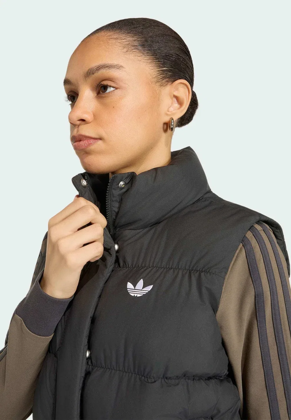Обычный стеганый жилет Adidas Originals, Black — фото 3