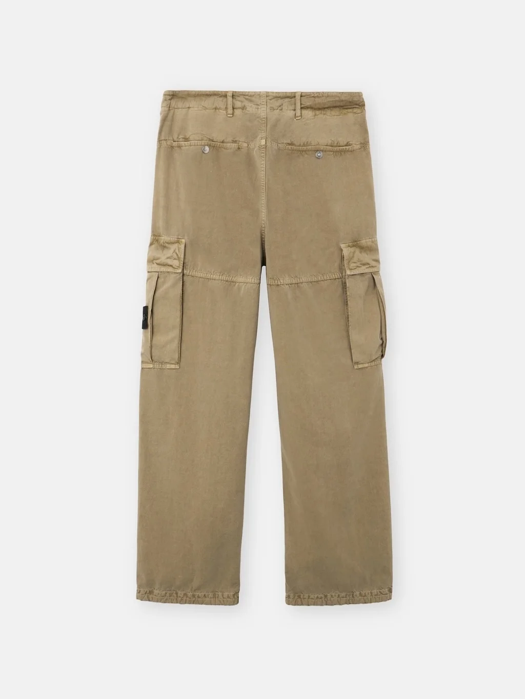 Мужские брюки-карго Stone Island Loose Fit With Drawstring Cuffs, военный зеленый — фото 4