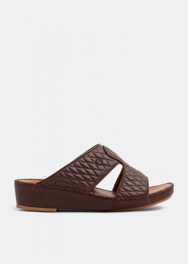 

Сандалии PRIVATE COLLECTION Peninsula leather sandals, коричневый