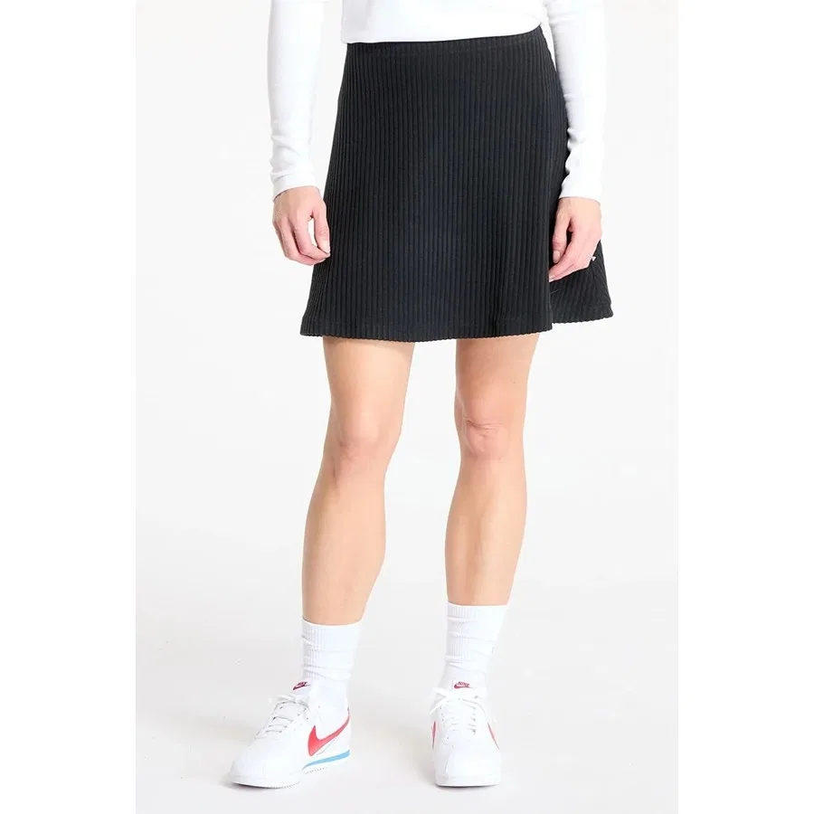Женская мини-юбка из рибаны Nike Sportswear Chill Knit Ribbed Mini Skirt, Черный