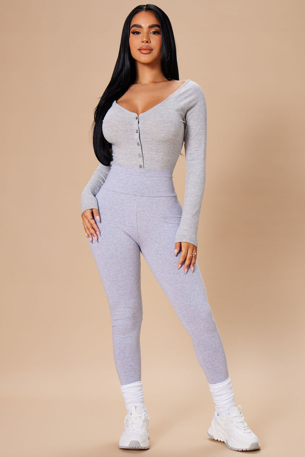 

Леггинсы Fashion Nova 72579XL, серый