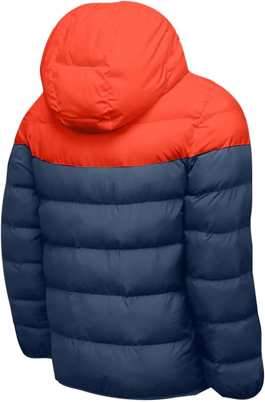 Мужская куртка с капюшоном, ветрозащитная, Puffer Jacket, синий — фото 2