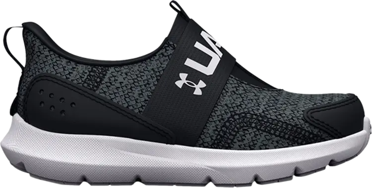 

Кроссовки Under Armour Surge 3 Slip TD Black White, черный