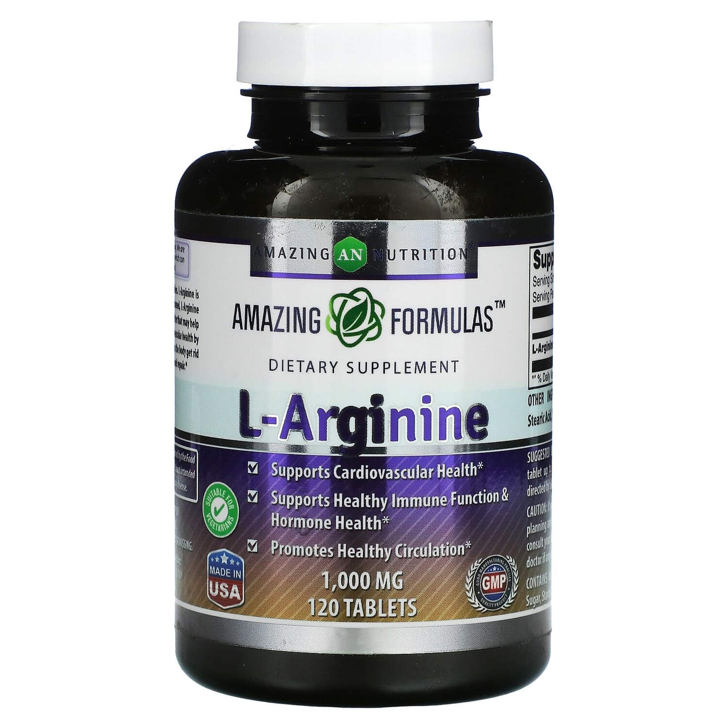 

L-Аргинин Amazing Nutrition, 120 таблеток