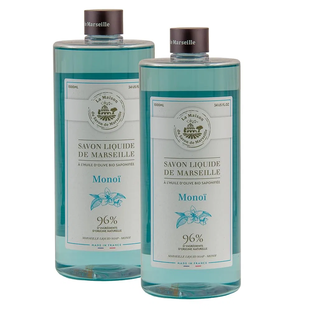 Жидкое мыло La Maison Du Savon, Monoi Fragrance, 2 x 1 л
