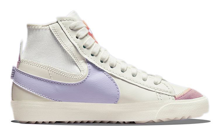 Кроссовки Nike Blazer Mid '77 Jumbo, кремовый/сиреневый — фото 2